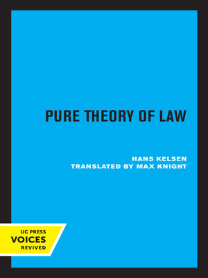 cover image of Pure Theory of Law